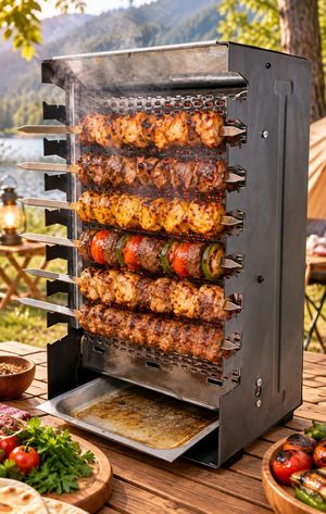 کباب زن گازی ایستاده نوبل
